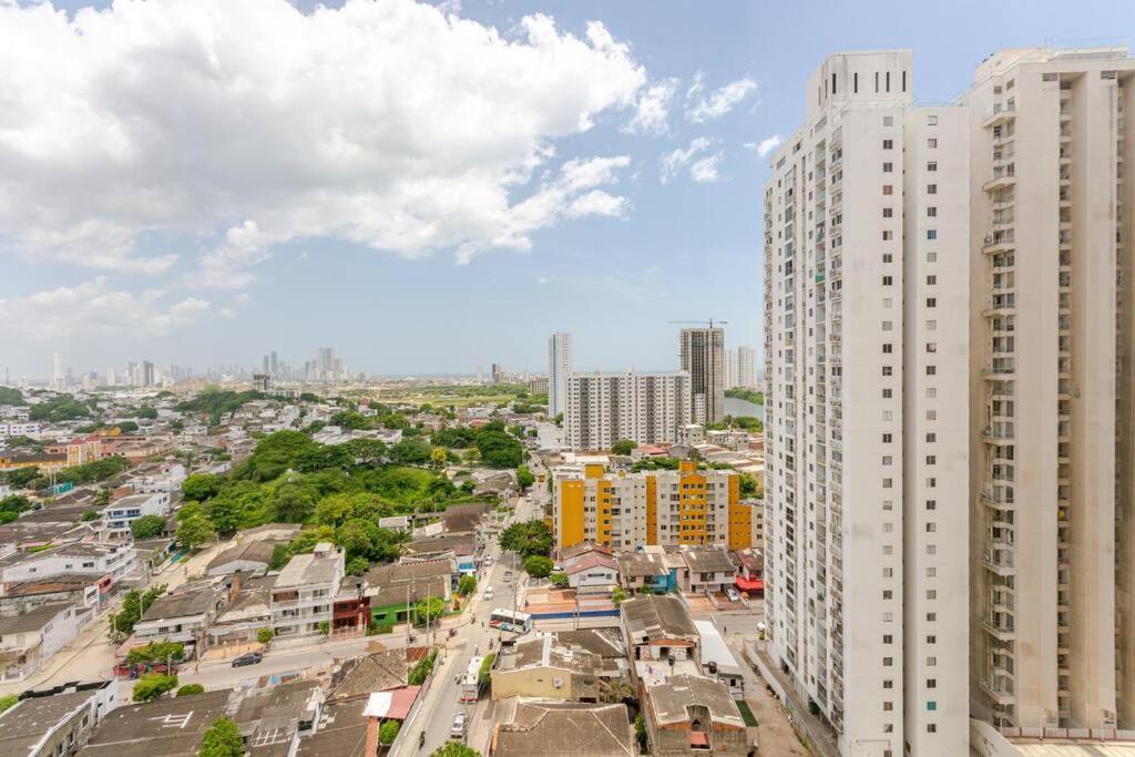 Palacio Moderno Vista Heroica Apartment Cartagena Luaran gambar